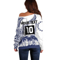 Cook Islands Marathon 2025-Pursuit in Paradise Off Shoulder Sweater Blue Color LT03 - Polynesian Pride