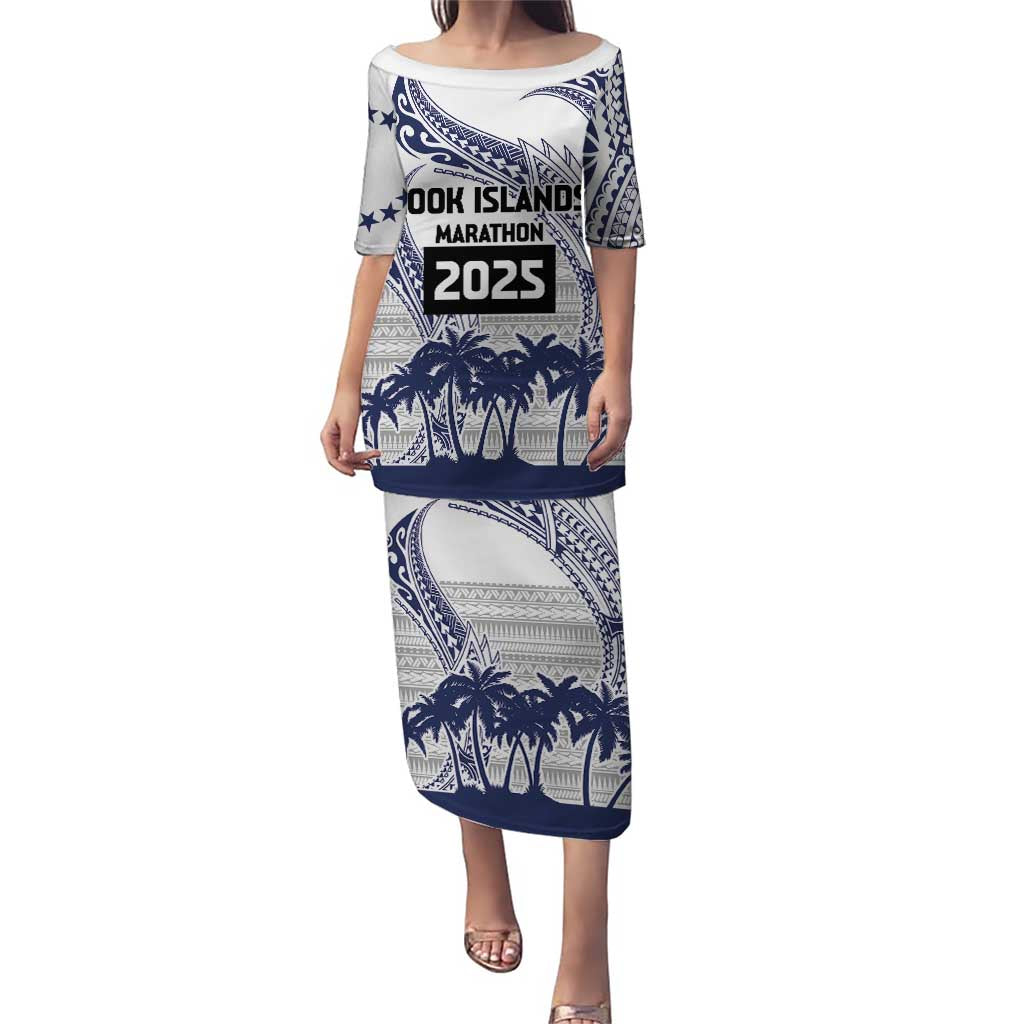 Cook Islands Marathon 2025-Pursuit in Paradise Puletasi Blue Color