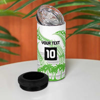 Cook Islands Marathon 2025-Pursuit in Paradise 4 in 1 Can Cooler Tumbler Green Color