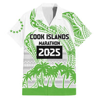 Cook Islands Marathon 2025-Pursuit in Paradise Family Matching Mermaid Dress and Hawaiian Shirt Green Color