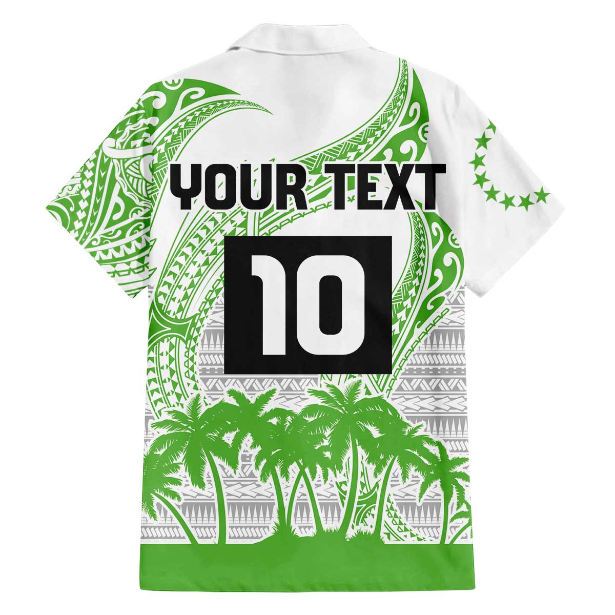 Cook Islands Marathon 2025-Pursuit in Paradise Family Matching Off The Shoulder Long Sleeve Dress and Hawaiian Shirt Green Color LT03 - Polynesian Pride