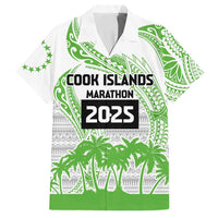Cook Islands Marathon 2025-Pursuit in Paradise Family Matching Summer Maxi Dress and Hawaiian Shirt Green Color LT03 Dad's Shirt - Short Sleeve Green - Polynesian Pride