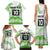 Cook Islands Marathon 2025-Pursuit in Paradise Family Matching Tank Maxi Dress and Hawaiian Shirt Green Color