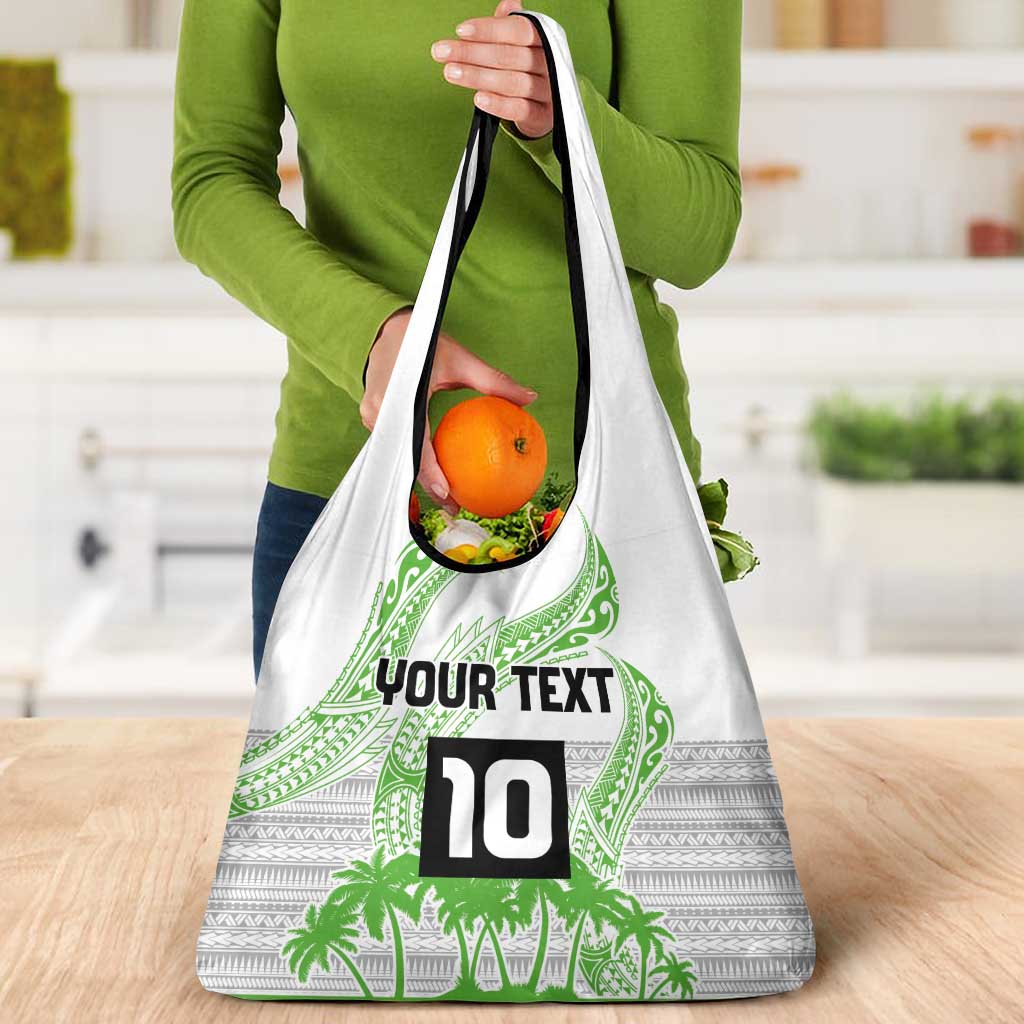 Cook Islands Marathon 2025-Pursuit in Paradise Grocery Bag Green Color