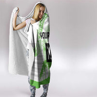 Cook Islands Marathon 2025-Pursuit in Paradise Hooded Blanket Green Color