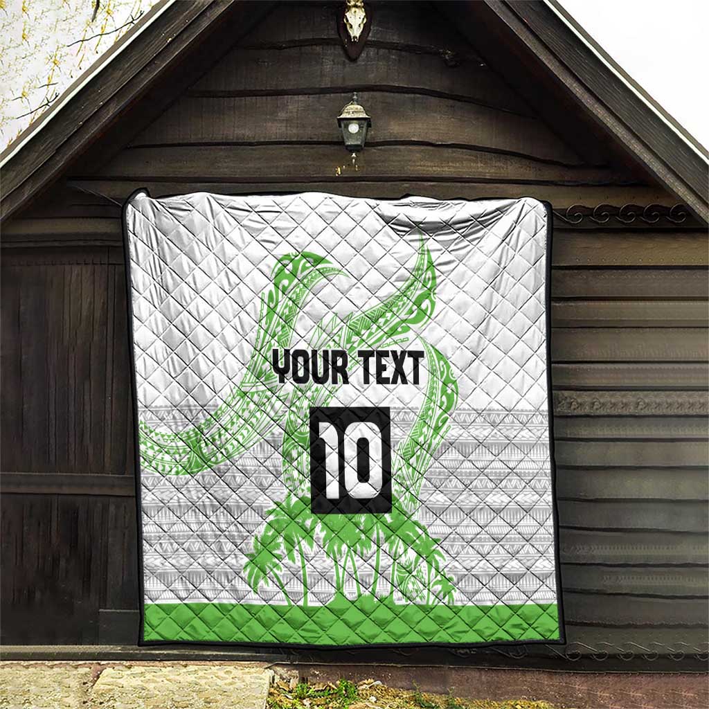 Cook Islands Marathon 2025-Pursuit in Paradise Quilt Green Color
