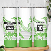 Cook Islands Marathon 2025-Pursuit in Paradise Skinny Tumbler Green Color LT03 - Polynesian Pride