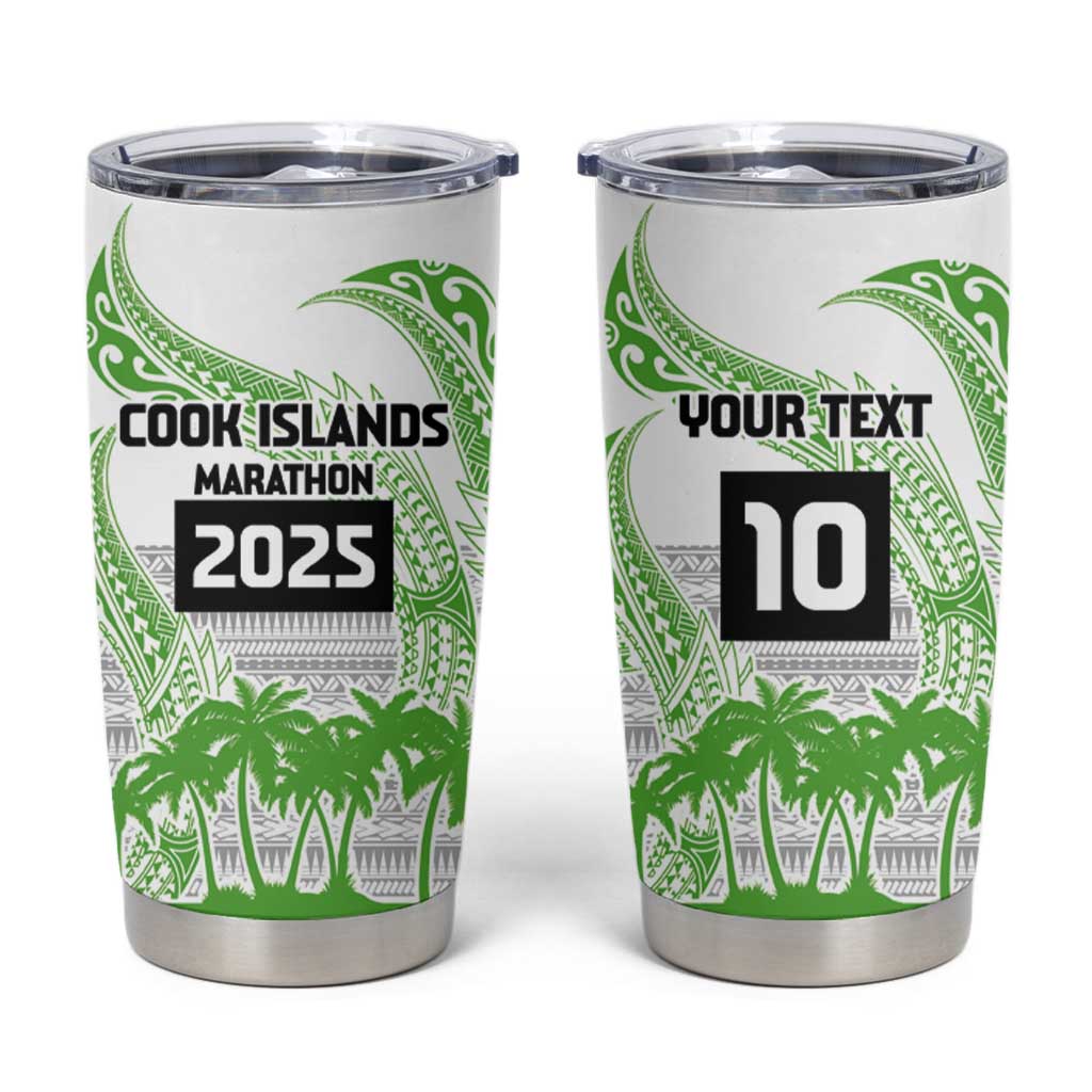 Cook Islands Marathon 2025-Pursuit in Paradise Tumbler Cup Green Color