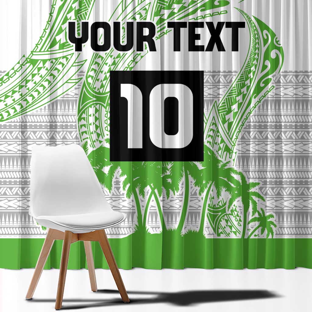 Cook Islands Marathon 2025-Pursuit in Paradise Window Curtain Green Color