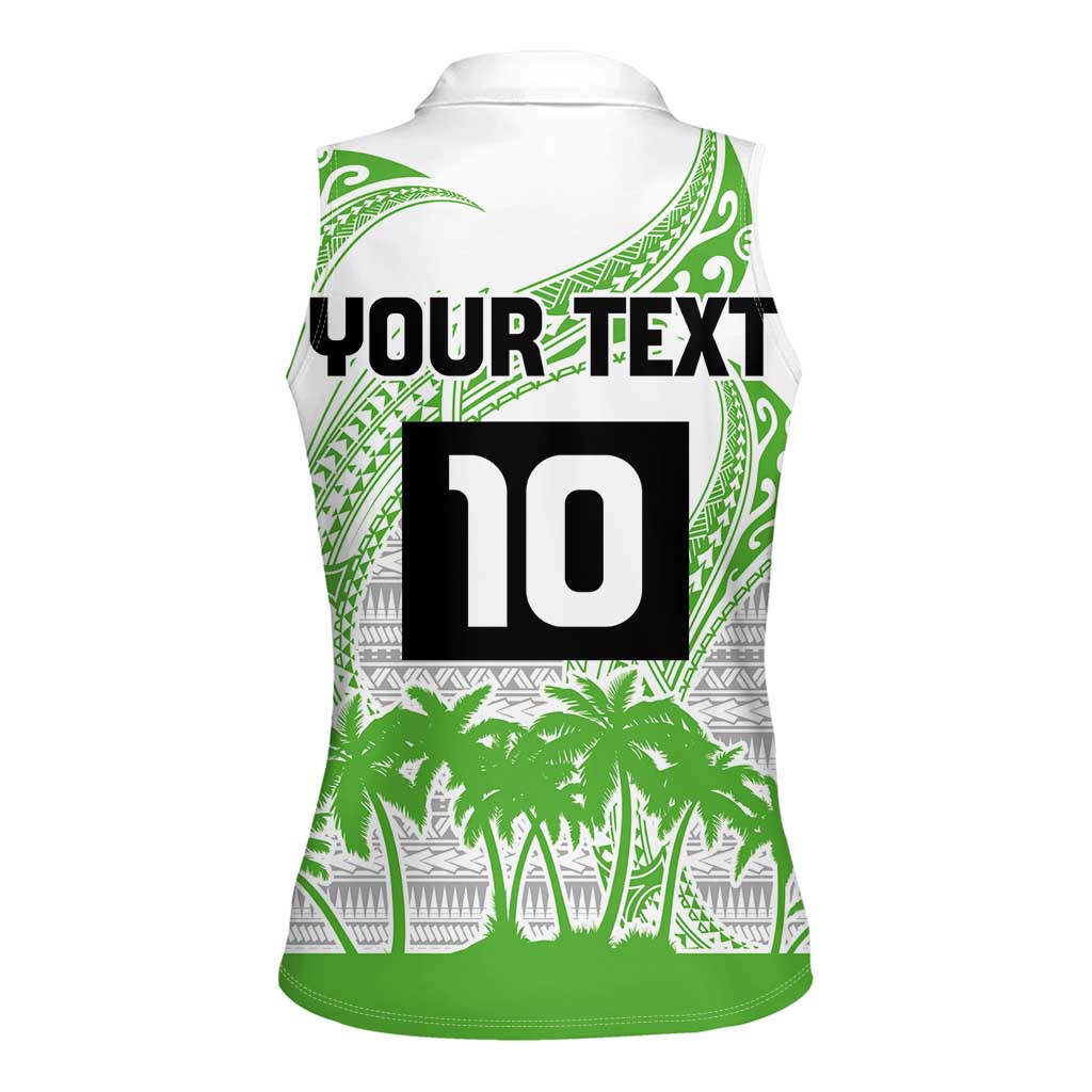 Cook Islands Marathon 2025-Pursuit in Paradise Women Sleeveless Polo Shirt Green Color LT03 - Polynesian Pride