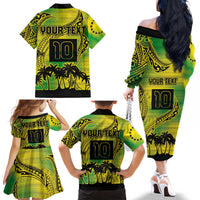 Cook Islands Marathon 2025-Pursuit in Paradise Family Matching Off The Shoulder Long Sleeve Dress and Hawaiian Shirt Special Edition LT03 - Polynesian Pride