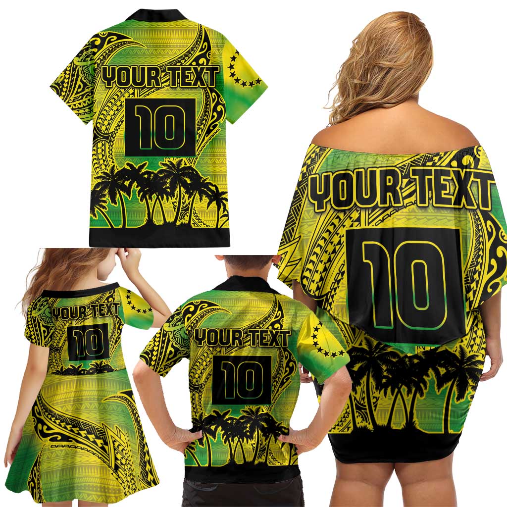 Cook Islands Marathon 2025-Pursuit in Paradise Family Matching Off Shoulder Short Dress and Hawaiian Shirt Special Edition LT03 - Polynesian Pride