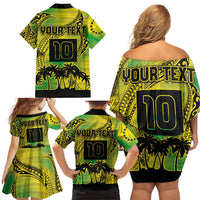 Cook Islands Marathon 2025-Pursuit in Paradise Family Matching Off Shoulder Short Dress and Hawaiian Shirt Special Edition LT03 - Polynesian Pride