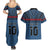 Custom Toa Samoa Rugby Couples Matching Summer Maxi Dress and Hawaiian Shirt Samoan Warrior Ula Fala Tribal Pattern LT03