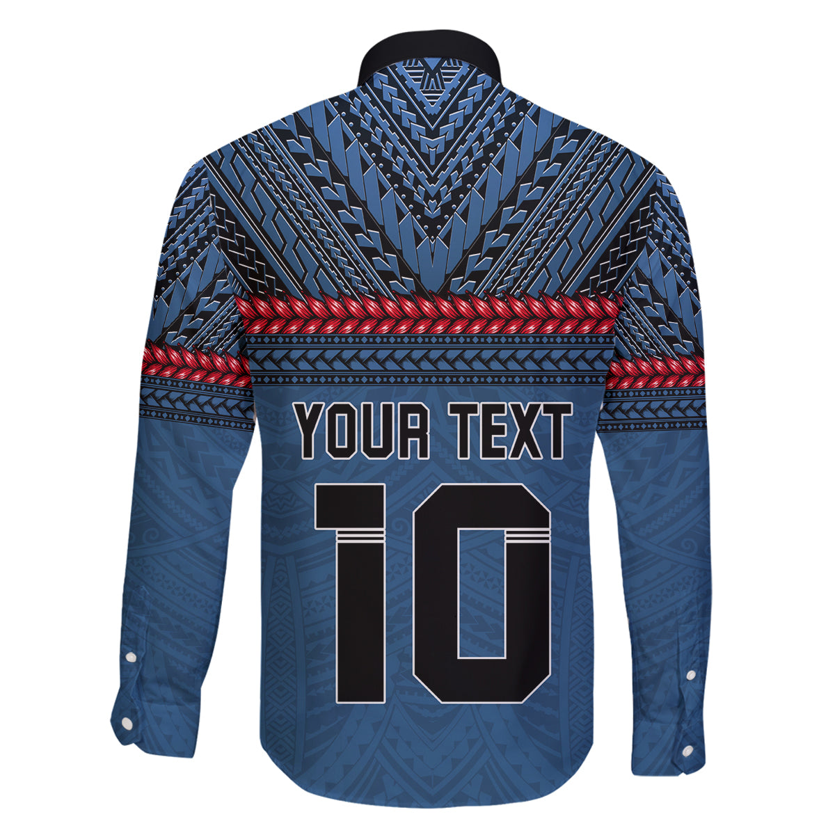 Custom Toa Samoa Rugby Family Matching Off Shoulder Short Dress and Hawaiian Shirt Samoan Warrior Ula Fala Tribal Pattern LT03