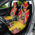 Custom Papua New Guinea Rugby Car Seat Cover Bird of Paradise and Hibiscus Polynesian Pattern Yellow Color