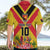 Custom Papua New Guinea Rugby Hawaiian Shirt Bird of Paradise and Hibiscus Polynesian Pattern Yellow Color LT03