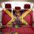 Custom Papua New Guinea Rugby Back Car Seat Cover Bird of Paradise and Hibiscus Polynesian Pattern Red Color LT03