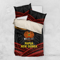 Papua New Guinea Bird-of-Paradise Bedding Set Coat of Arms and Tribal Patterns