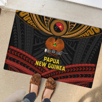 Papua New Guinea Bird-of-Paradise Rubber Doormat Coat of Arms and Tribal Patterns