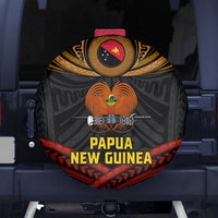 Papua New Guinea Bird-of-Paradise Spare Tire Cover Coat of Arms and Tribal Patterns