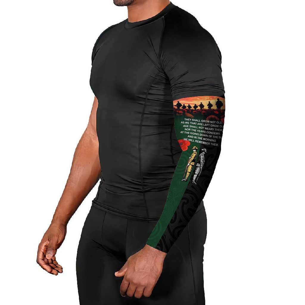 New Zealand and Australia ANZAC Day Arm Sleeves Lest We Forget Indigenous and Maori Pattern