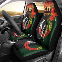 New Zealand and Australia ANZAC Day Car Seat Cover Lest We Forget Indigenous and Maori Pattern