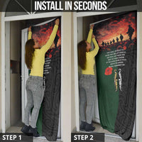 New Zealand and Australia ANZAC Day Door Cover Lest We Forget Indigenous and Maori Pattern