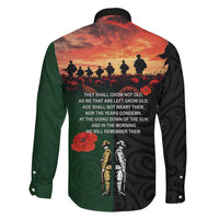 New Zealand and Australia ANZAC Day Family Matching Puletasi and Hawaiian Shirt Lest We Forget Indigenous and Maori Pattern