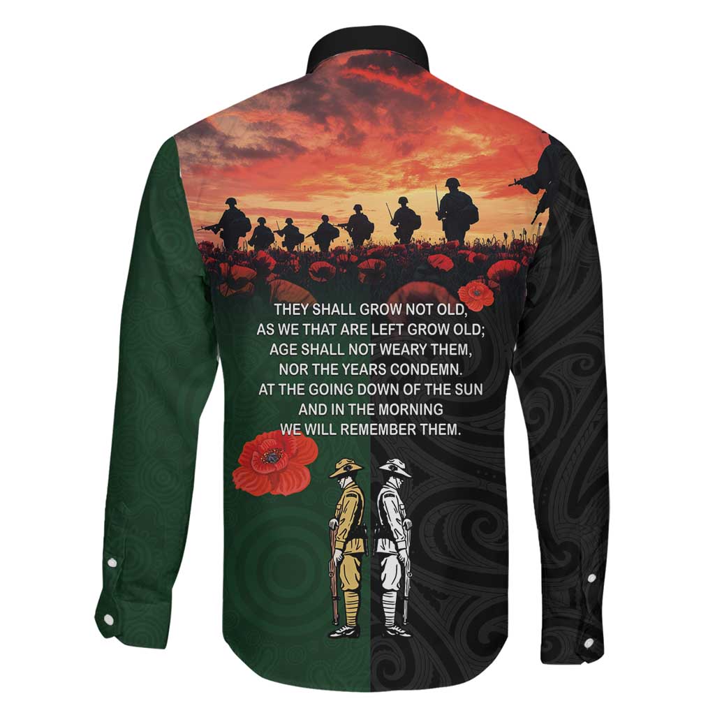 New Zealand and Australia ANZAC Day Family Matching Summer Maxi Dress and Hawaiian Shirt Lest We Forget Indigenous and Maori Pattern LT03 - Polynesian Pride