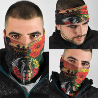 New Zealand and Australia ANZAC Day Neck Gaiter Lest We Forget Indigenous and Maori Pattern