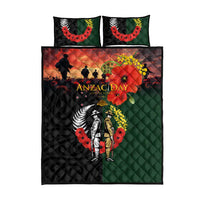 New Zealand and Australia ANZAC Day Quilt Bed Set Lest We Forget Indigenous and Maori Pattern