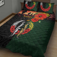 New Zealand and Australia ANZAC Day Quilt Bed Set Lest We Forget Indigenous and Maori Pattern