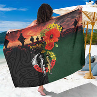 New Zealand and Australia ANZAC Day Sarong Lest We Forget Indigenous and Maori Pattern