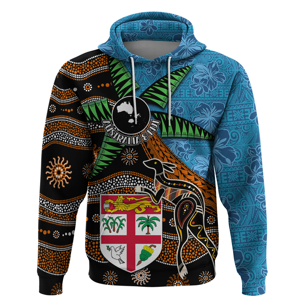 Fiji and Australia Hoodie Fijian and Aboriginal mix Culture