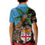 Fiji and Australia Kid Polo Shirt Fijian and Aboriginal mix Culture