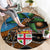 Fiji and Australia Round Carpet Fijian and Aboriginal mix Culture