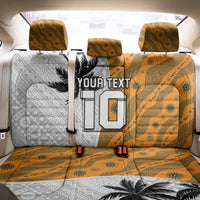 Custom Fiji and Australia Rugby Back Car Seat Cover Tapa Mix Aboriginal Pattern Half Style LT03