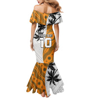 Custom Fiji and Australia Rugby Family Matching Mermaid Dress and Hawaiian Shirt Tapa Mix Aboriginal Pattern Half Style LT03 - Polynesian Pride