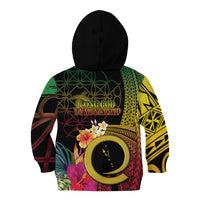 Vanuatu Independence Day Kid Hoodie Sand Drawing Melanesian Vibes