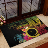 Vanuatu Selebretem 44th Indipendens Dei Rubber Doormat Sand Drawing Melanesian Vibes