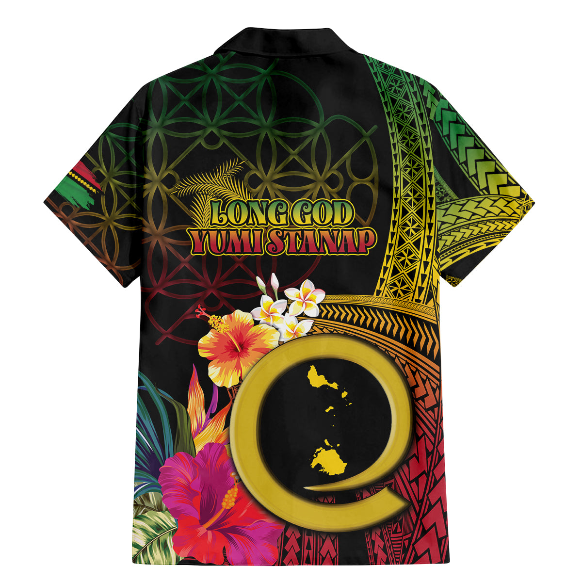Vanuatu Shefa Day Family Matching Mermaid Dress and Hawaiian Shirt Sand Drawing Melanesian LT03 - Polynesian Pride