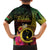 Vanuatu Shefa Day Family Matching Off Shoulder Short Dress and Hawaiian Shirt Sand Drawing Melanesian