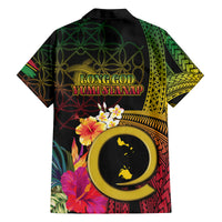 Vanuatu Shefa Day Family Matching Puletasi and Hawaiian Shirt Sand Drawing Melanesian LT03 - Polynesian Pride