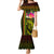 Hawaiian Reggae Music Family Matching Mermaid Dress and Hawaiian Shirt Jamaica Singer Tribal Polynesian and Hibiscus