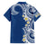 Aloha Polynesian Plumeria Flower Hawaiian Shirt Blue Color