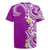 Aloha Polynesian Plumeria Flower Rugby Jersey Purple Color