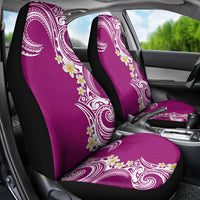 Aloha Polynesian Plumeria Flower Car Seat Cover Pink Color