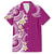 Aloha Polynesian Plumeria Flower Hawaiian Shirt Pink Color