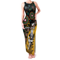 Custom New Zealand and Australia Rugby Family Matching Tank Maxi Dress and Hawaiian Shirt Maori Warrior With Aboriginal Version
